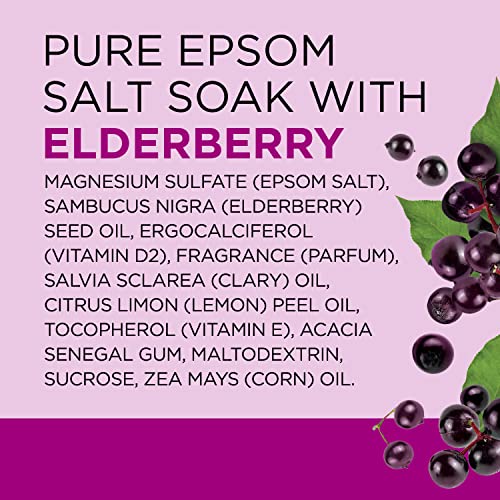 Dr Teal's Epsom Salt Magnesium Soak, Black Elderberry, 3 lbs - image 9