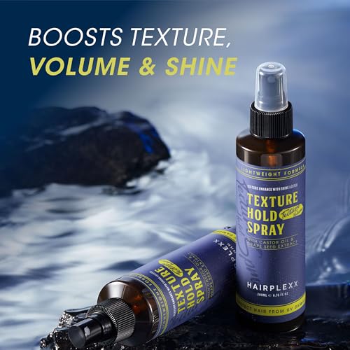Texture Hold Spray - Firm Hold & Shine - Root Lifter for Fine, Thin or Flat Hair - Adds Volume & Texture for Waves - UV Protection with Castor Oil & Grape Seed Extract – 6.76 oz - Image 6