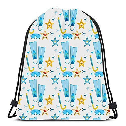 Mochila de gimnasio con cordón para deporte, estilo retro, estilo vintage, folleto, ligera, para viajes, universidad