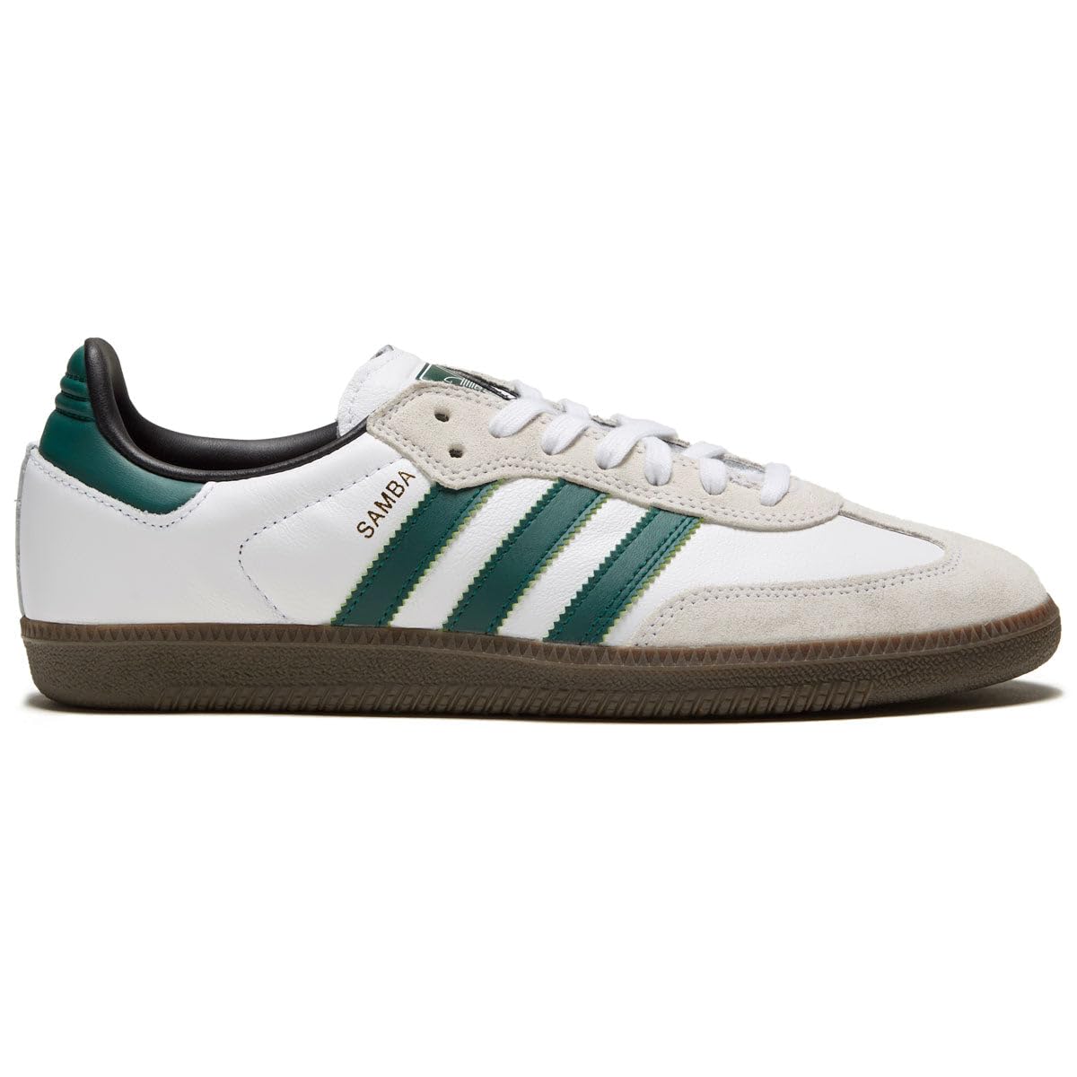 Adidas Samba Adv Shoes - White/Collegiate Green/White - 10.0
