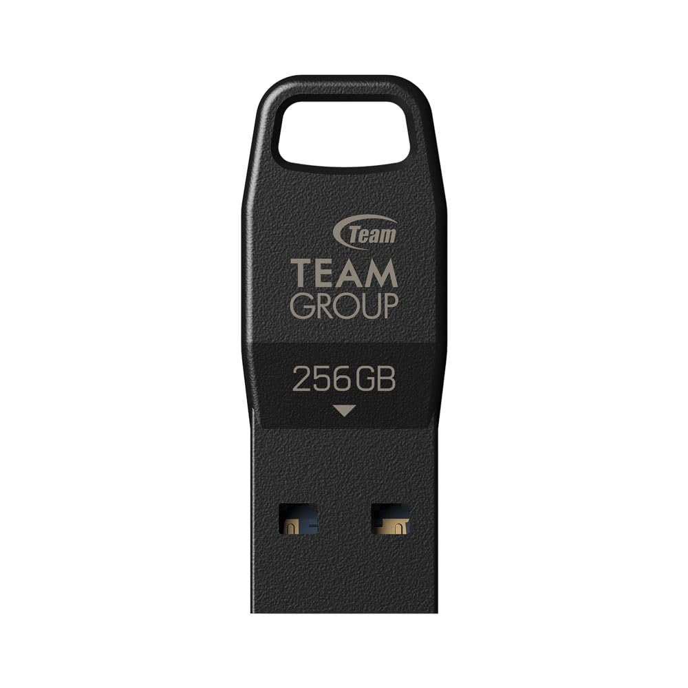 TEAMGROUP C175 256GB USB 3.2 Gen 1 (USB 3.1/3.0) Read 100MB/s Flash Thumb Drive Memory Stick for Computer/Laptop Computer Laptop Matte Black TC1753256GB01