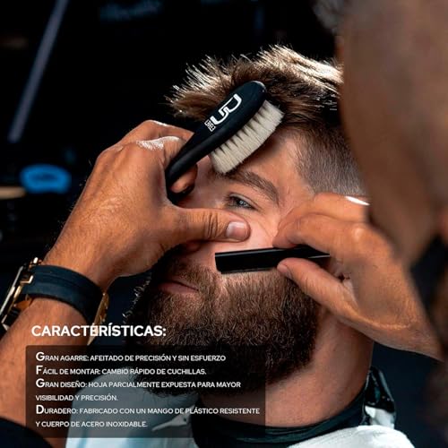 Image of L3 Straight Razor Holder - Excellent Grip and Control - Precision Shaving Control - Level Three Straight Razor Holder (White)