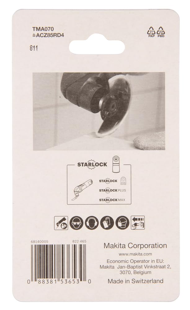 Makita B-65034S Lama tarlock G40 DIA TMA070 85mm Malta/Abrasivo