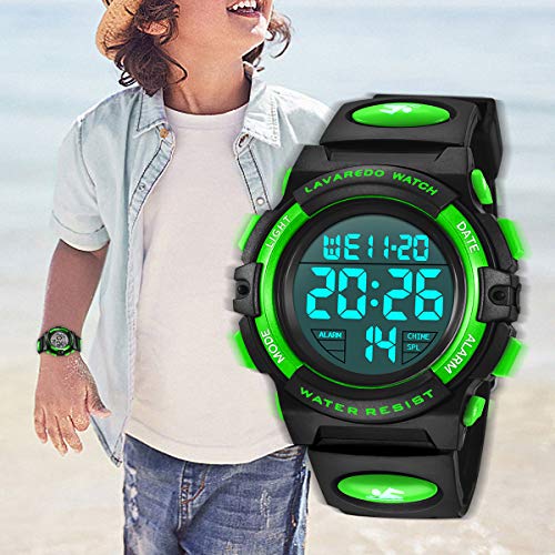 Reloj digital para niños con alarma led que soluciona los retrasos en las actividades diarias 2