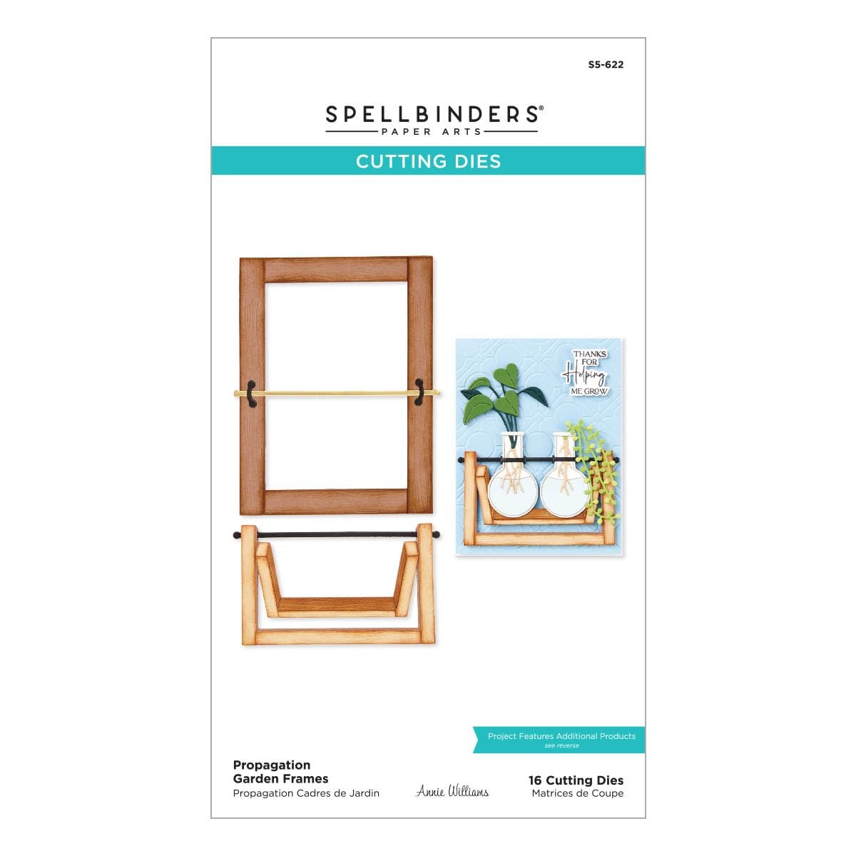 Spellbinders S5-622 Propagation Garden Frames Etched Dies from The Propagation Garden Collection by Annie Williams