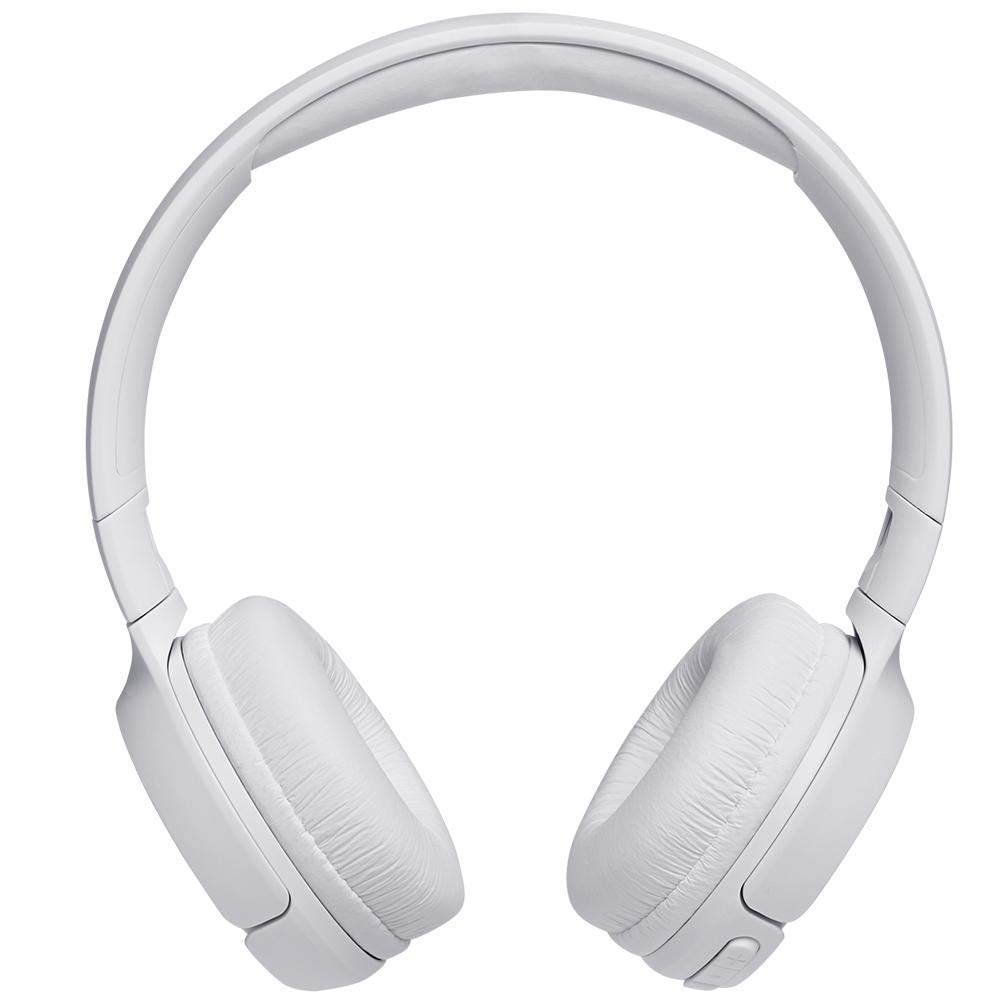JBL Tune500BT - Casque supra-auriculaire - Léger et pliable - Écouteurs Bluetooth sans fil - Avec commande mains libres - Autonomie jusqu'à 16 hrs - Blanc