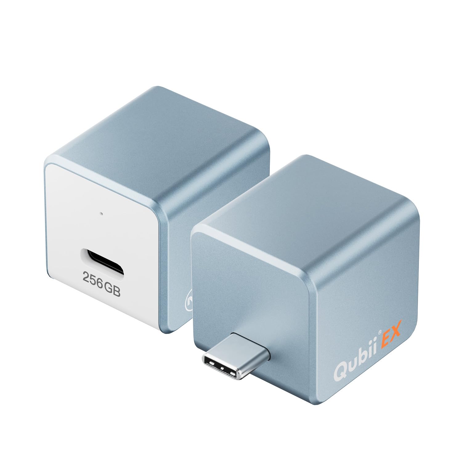 MAKTAR Qubii EX USB C: Auto Photo Storage & iPhone Backup Charge and Automatically Save. This External Hard Drive Ends Cloud fees. It's a USB Flash Drive for Apple/Android. MFi-Certified 256gb