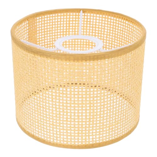 LIFKICH Tulipas para Lámparas de Pie Pantalla Tejida Artesanalmente de Rafia, Material Sintético, Diseño Delicado y Forma Generosa para Suavizar la Luz y Proteger la Lámpara