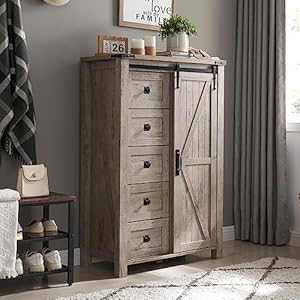 T4tream5drawersdresserforbedroomwslidingbarndoorfarmhousemoderntalldresser5chestofdrawersstorageorganizerdresserforbedroomhallwaylivingroomkidsroomlightrusticoak Urban Country Home Decor T4tream 5 drawers dresser for bedroom wsliding barn door farmhouse modern tall dresser 5 chest of drawers storage organizer dresser for bedroom hallway living room kids room light rustic oak urban country home decor