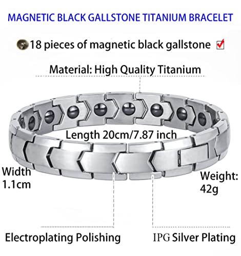 Braccialetto magnetico da uomo, braccialetto