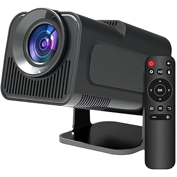 Projetor Portatil Mini 5g Wifi 6 Bluetooth 5.0 Android 11 HY320 Projetor 4K 1080 Full HD Suporte 12000 Lumens Para Celular LED Auto Correção Horizontal 180° Premium