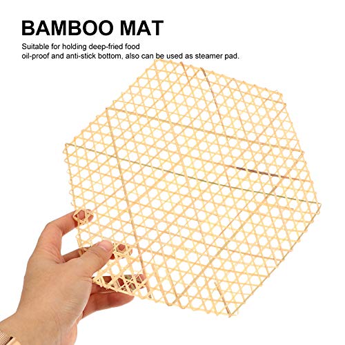 Cabilock Requintado6 unidades de bambu artesanal tapetes de placas decorativas tapetes de bambu