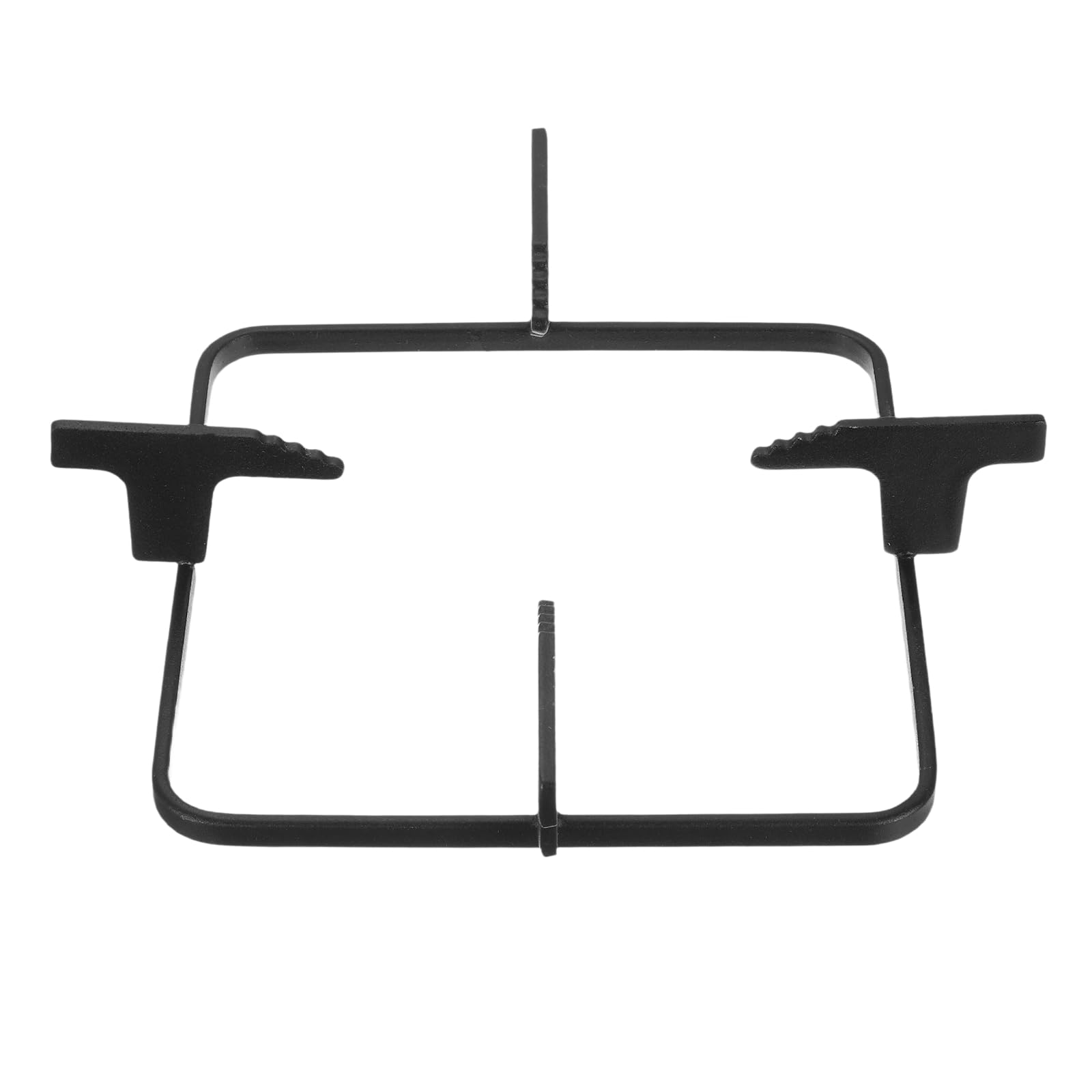 PATIKIL Anillo de wok para estufa de gas, 8.4 x 6.5 pulgadas, soporte cuadrado, accesorios de repuesto para quemador de cocina del hogar, color negro