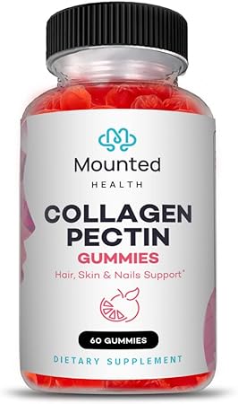 Collagen Gummy Vitamins - Hair, Skin & Nails. Collagen Peptides 200 mg, Fresh Orange Flavor. Biotin Promotes Healthy Hair, Skin & Nails. Immune Support with Vitamin C and Zinc. Anti-Aging Supplement.