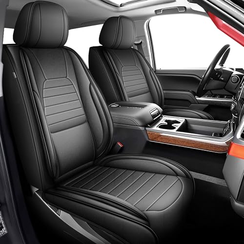 APEJET Truck Seat Covers Fit for Chevrolet/Chevy Silverado GMC Sierra 1500 2500HD 3500HD 2007-2025 2026 Crew Double Extended Cab Custom Leather Pick-up Seat Covers(Full Set, Black) APEJET Truck Seat Covers Fit for Chevrolet/Chevy Silverado GMC Sierra 1500 2500HD 3500HD 2007-2025 2026 Crew Double Extended Cab Custom Leather Pick-up Seat Covers(Full Set, Black)