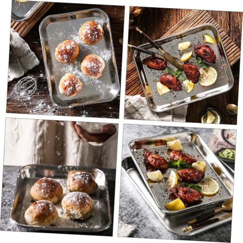 Ustensiles de cuisson en acier inoxydable STOBAZA avec rack de four