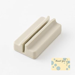 (レターオープナー) マグネットレターカッター ベージュ 簡単開封 時短 スムーズ 快適 定位置固定 レターカッター 封筒カッター オリジナルThank youカード付き