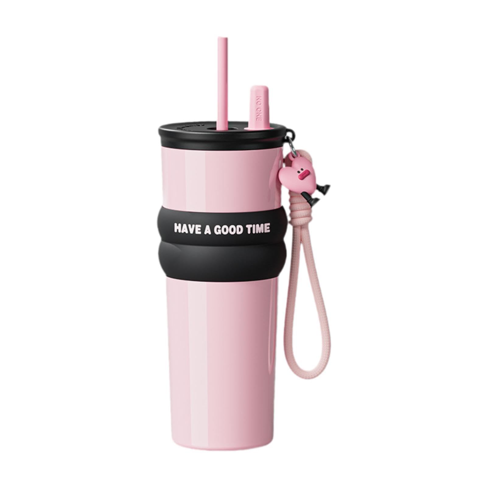 Mug de Isotherme 710 Ml, Idéal pour Le Café L'eau, Adapté à Diverses Activités, Rose