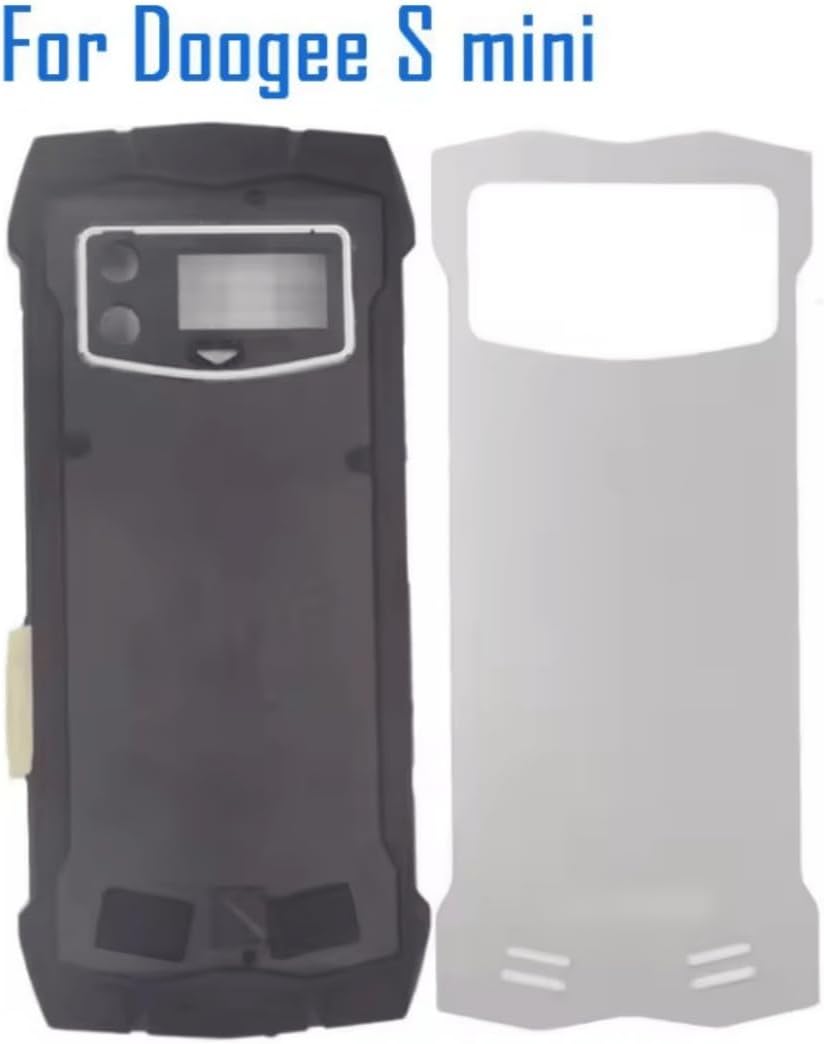 YOOOKOOO Compatible Rear Back Cover for Doogee S Mini – Battery Door Housing Replacement Part (Black)