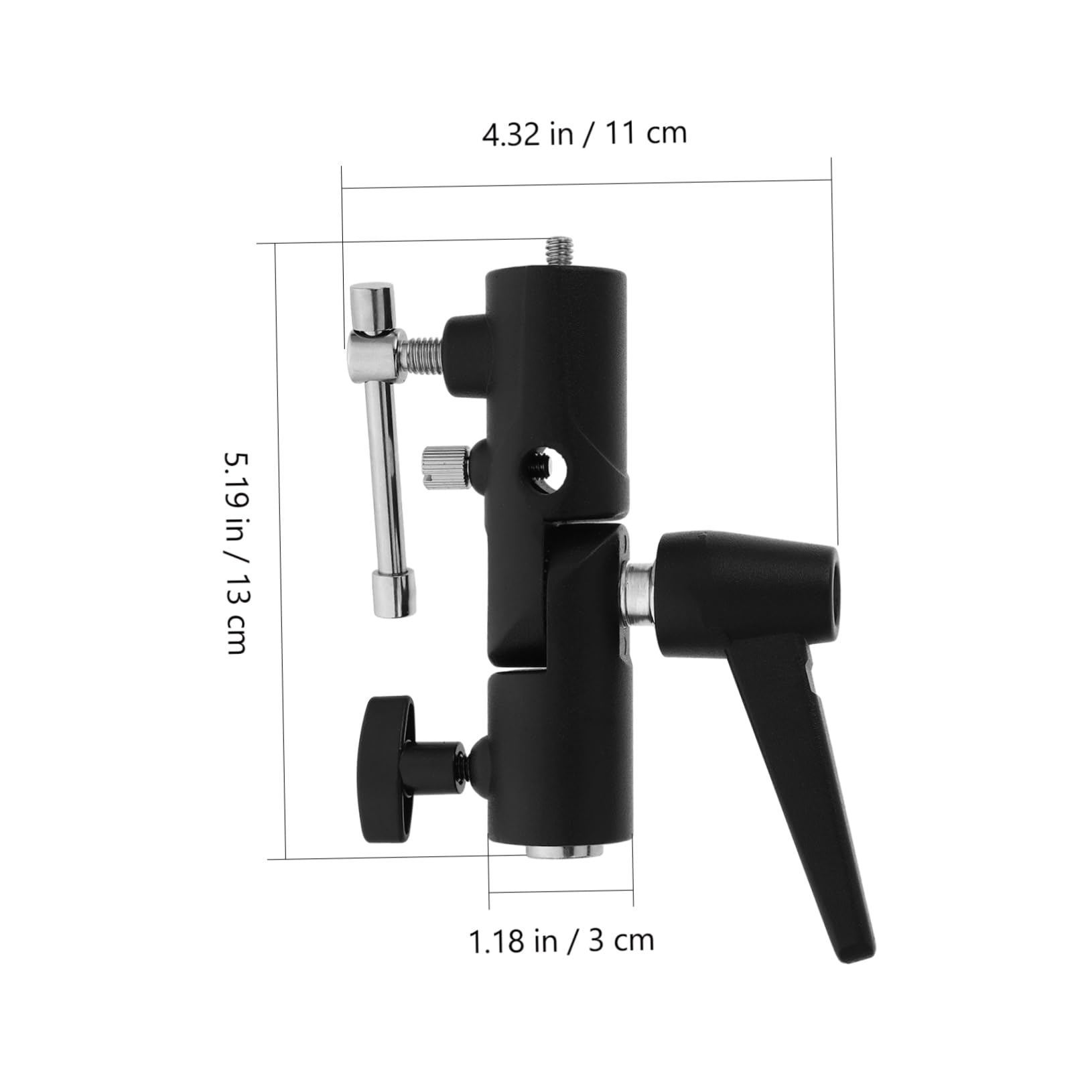 All Metal Flash Light Holder Tripod Adapter Flash Stand Bracket Flash Light Bracket Flash Bracket Umbrella Bracket Mount with Umbrella Softbox Holder Photography Accessories CIYODO