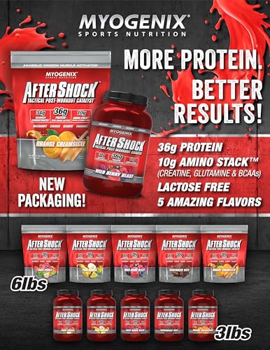Myogenix Aftershock Post Workout, Muscle Growth Whey Protein Powder thumb #7
