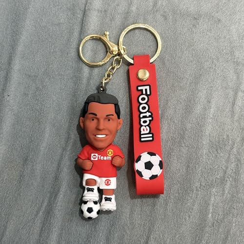 Image of Cute Cartoon Character Silicone 3D Key Chain with Strap Charm & Metal Hook, Merchandise Key Rings Gift for Kids Girls Boys Men & Women
