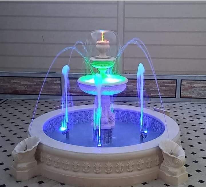 KGN Exquisite Marble Fountain Collection: Elegant White Marble Water Fountains, Royal Arcadian Pool Bowls, Ornate Urns & Benches for Garden Décor and Outdoor Spaces|KGN-MBL-RJ-82|KGNMBLRJ82-image-6