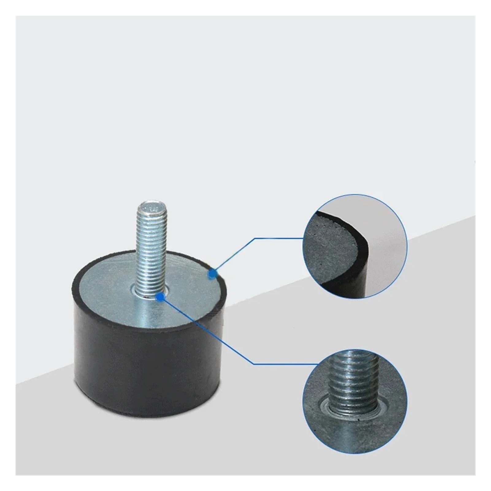 Ammortizzatore con perni in Gomma VD M3 M4 M5 M6 M8 M10 M12 Smorzatori di Vibrazioni metrici Maschio Femmina(100x40 M16x46mm)