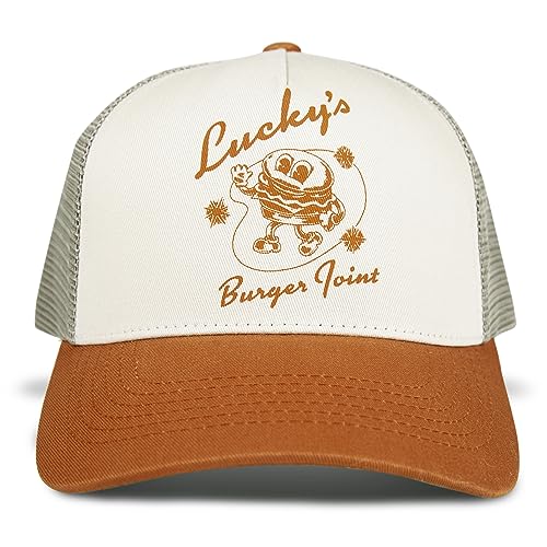 Image of Lucky Brand Trucker Hat | Snapback | Adjustable | Mesh Back | Retro | Baseball Cap | Golf | Fishing | American Heritage