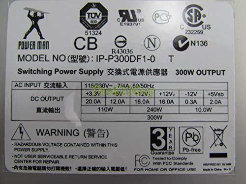 Fuente de poder Power Man IP-P300DF1-0 300W ATX12V miniatura 4