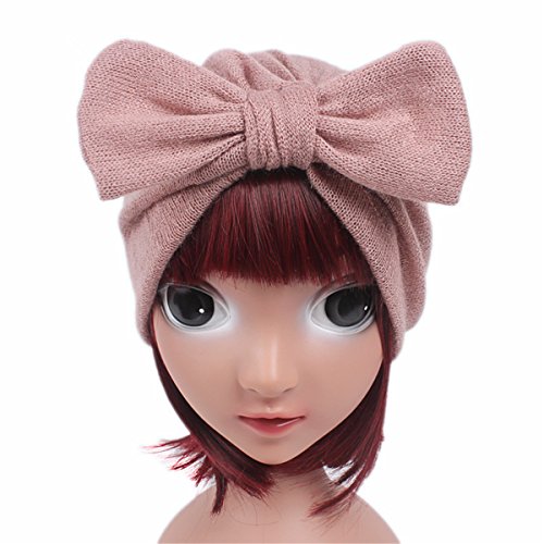 Qhome Kids Jersey Bow Turban Hats for Kids Girls Gift Kids Headcover Chemo Bandana Hijab Wool Blend Hat Indian Caps3