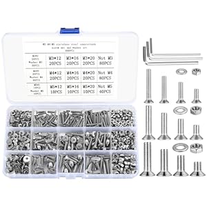 Jinzeyou JZY-033 Edelstahl Schrauben Set 600 Stk