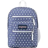 JanSport Unisex Big Student Bleached Denim/White Dot One Size