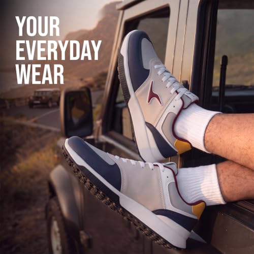 Image of YOHO Men's Sneakers Flo & Blazer | Stylish & Comfortable | Low Top, Lace Up Casual Shoes for Man /Gents