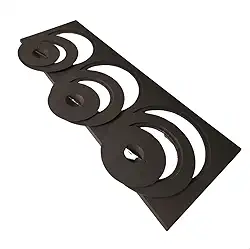 Chapa para fogão a lenha de ferro fundido com reduções e tampas