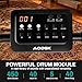AODSK Electric Drum Set with Quiet Mesh Pads,Electronic Drum for Beginner,USB MIDI,Throne,Headphones,Sticks, Included 40 Kits and 450 Sounds