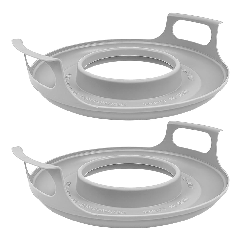 Srutueo 2 Pack Microwave Bowl Holder with Handles - Microwave Cool Plate,Microwave Bowl Holder Microwave Tray