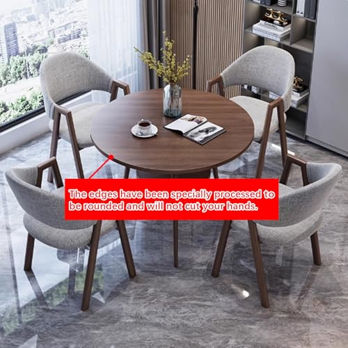 Rundes Konferenztisch-Set mit Stühlen – Doppelschicht-Design für Büroküche oder Esszimmer – ideal für Geschäftstreffen und Versammlungen – klein platzsparend