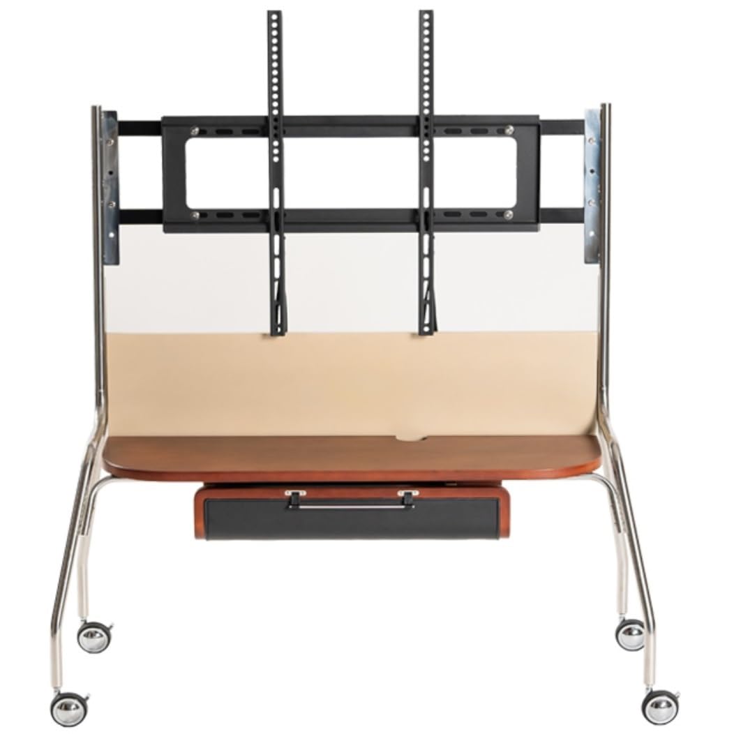 OLSKFUH Tv Stand Television Stands Rolling Tv Stand Mobile Tv Cart On Wheels Tv Stand For 55 To 85 Inch Tv Floor Tv Cart Stand With Storage Shelf Tv Stands For Living Room,C-55-85 inch