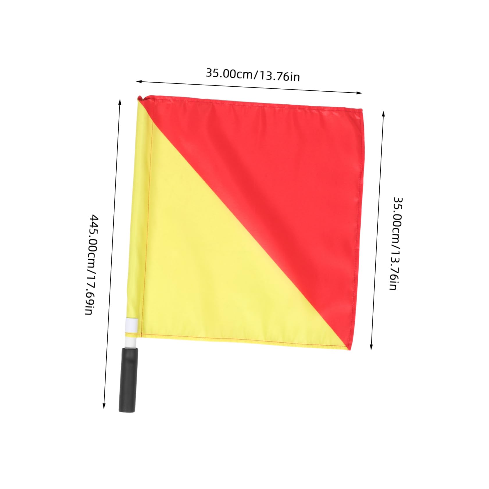 Luxshiny Navy Flags for Boats 2pcs Commanding Hand Flags Fade Resistant Red Yellow