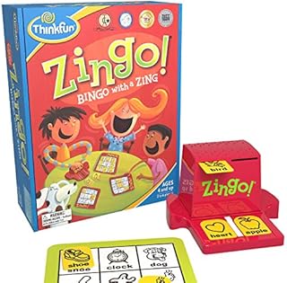 ThinkFun Zingo Bingo Award Winning Preschool Game for Pre-Readers and Early Readers Age 4 and Up - One of the Most Popular Board Games for Boys and Girls and their Parents, Amazon Exclusive Version