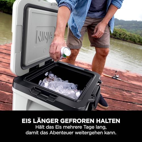 Ninja FrostVault isolierte Kühlbox mit Rollen, bis 48 Dosen, Wolkenweiß – Ansicht 5