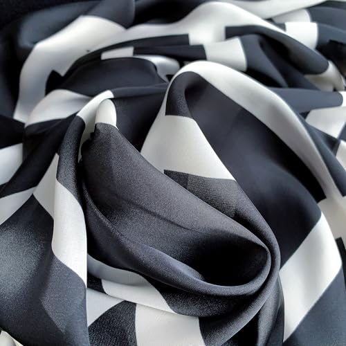 Image of MALINA Women's Polyester Silk Satin Stole Scarf - Soft Lightweight Fashion Wrap, Elegant Floral & Gradient Design, summer stole,Scarf For Women,Premium Stole,Large Size 180x90 cm'