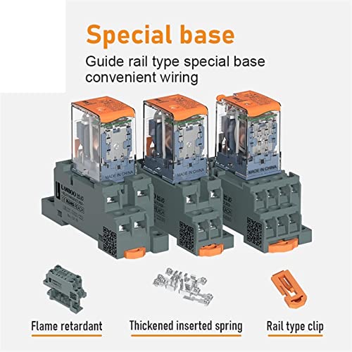 Relais électromagnétique intermédiaire HH54 DC 12V 8 broches - 8