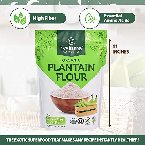 LiveKuna Organic Plantain & Quinoa Flour Bundle, 32oz Bags image 5