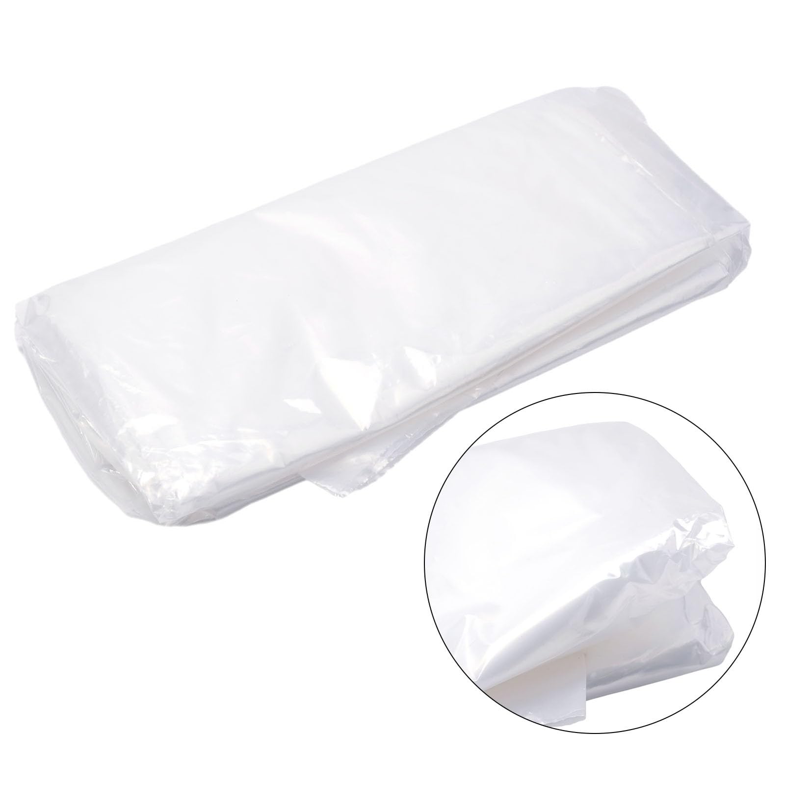 Polythène transparent pour bâche en plastique, 004 mm d'épaisseur, 2 m x 6 m ou 2 m x 10 m, toit de serre, châssis froid et jardin pour protection 2 x 6 m