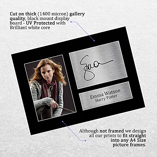 HWC Trading Emma Watson Gift Handtekeningen A4 Printed Hermelien Griffel Harry Potter Gifts Print Image Photo Ads - Afbeelding 4