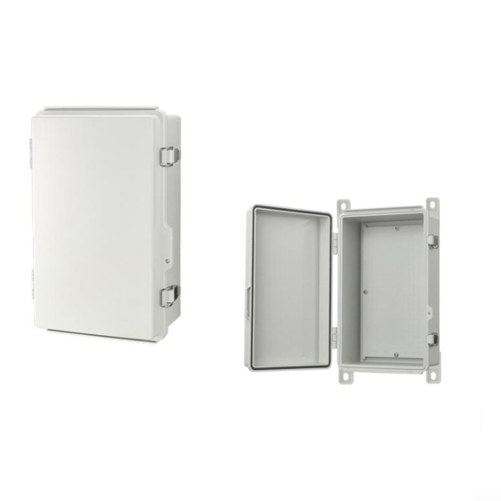 ABS Boîtier électrique étanche IP67 avec loquets en acier inoxydable pour système d'irrigation Caméra d'extérieur Gris 200 x 300 x 130 cm