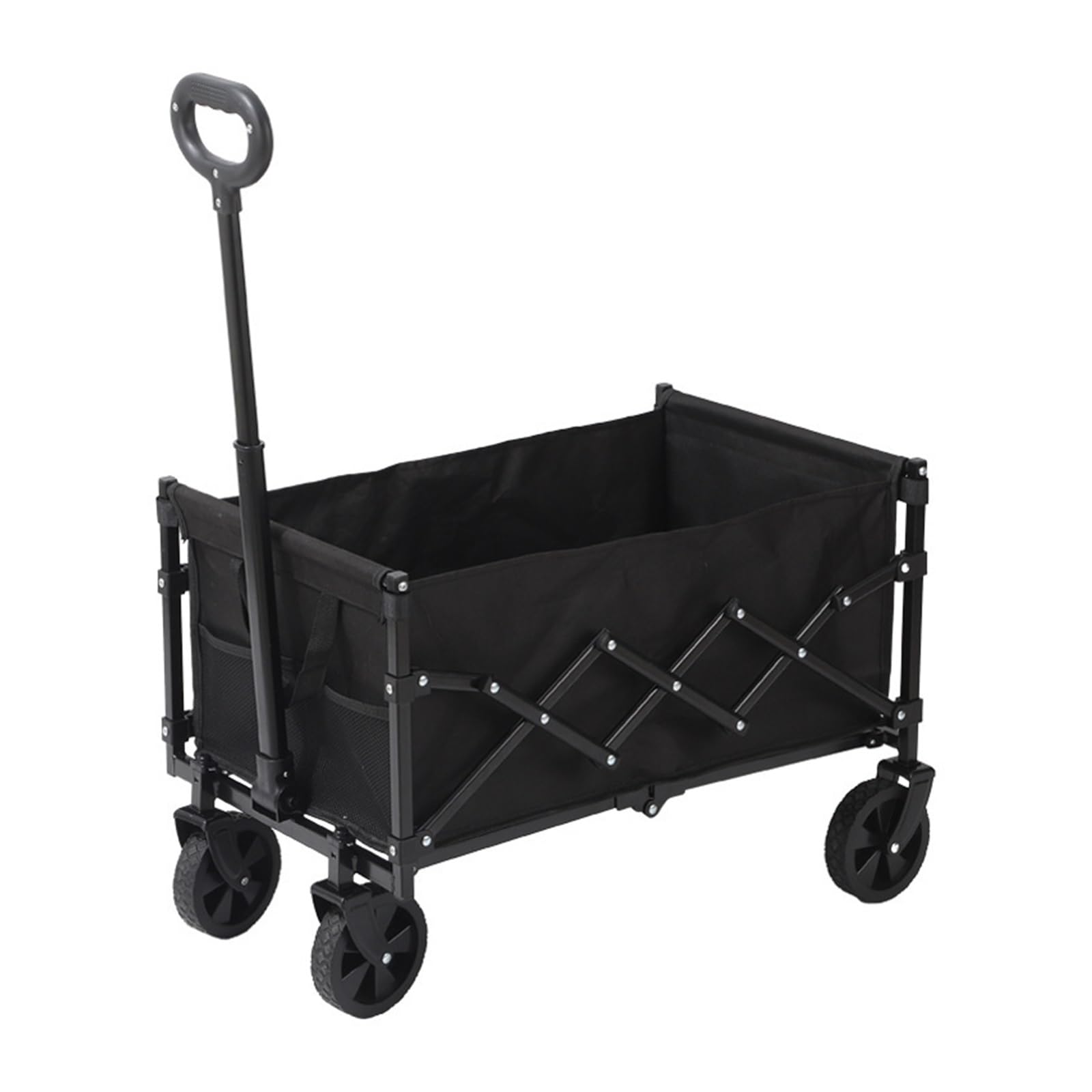 Carro de jardín plegable resistente para deportes, compras, camping y actividades al aire libre, carrito plegable para un fácil transporte