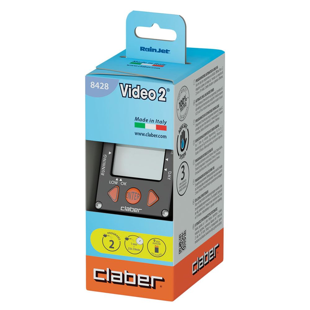 Claber Aquauno Video-2 programmateur arrosage automatique une voie
